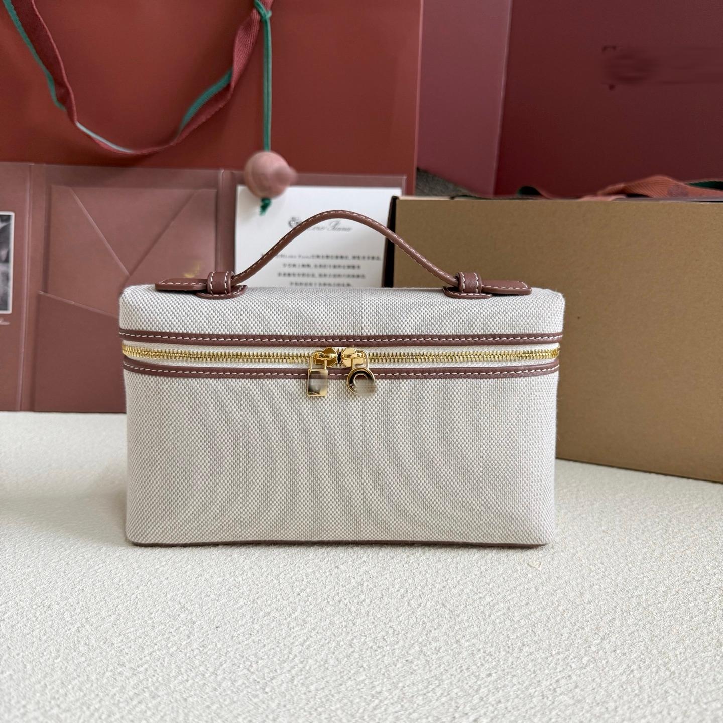 LP19 焦糖帆布 錘紋牛皮 飯盒包