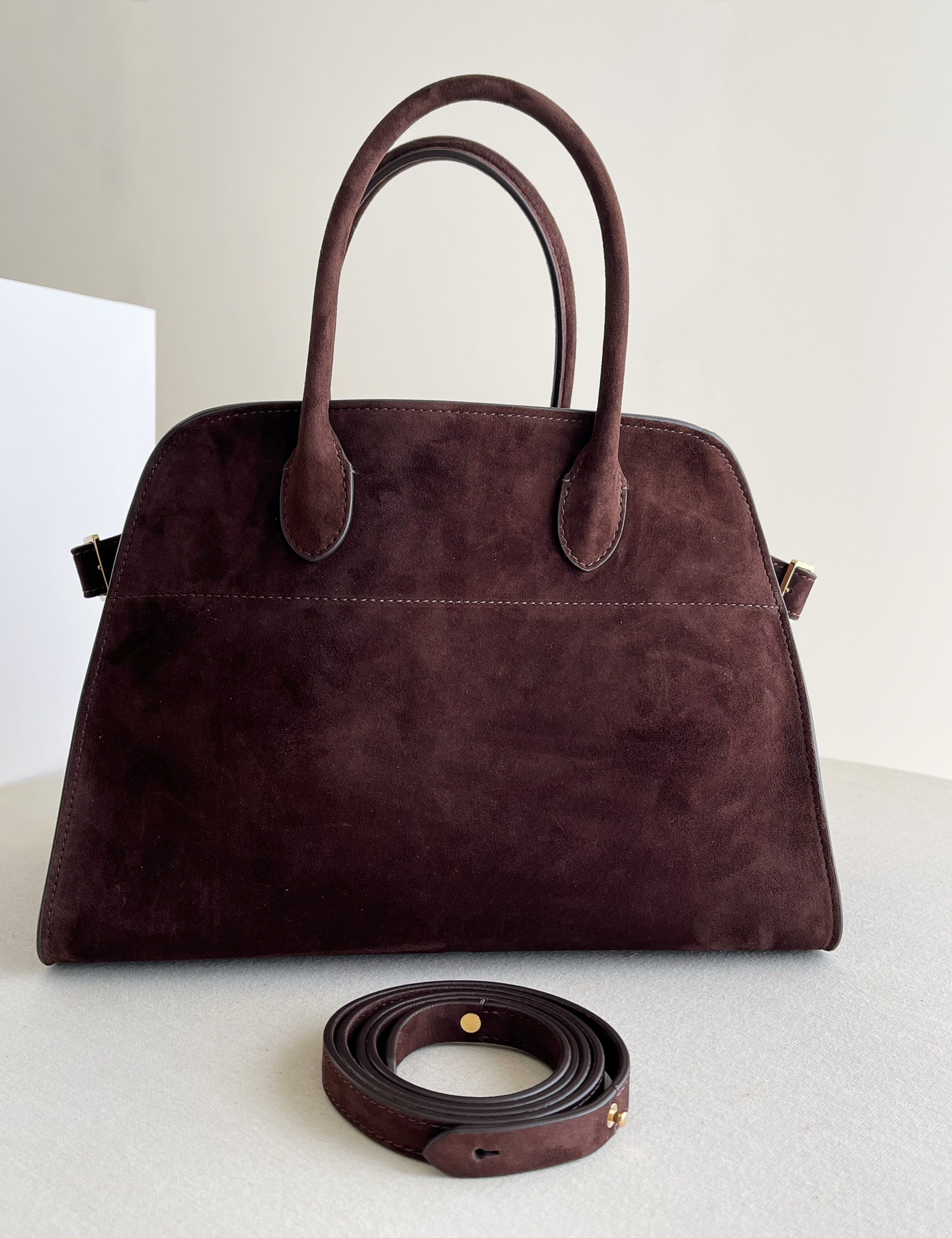 Row Margaux12 中號 麂皮 棕色