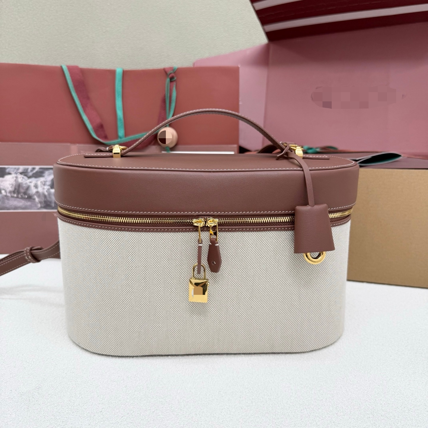 LP Extra L30 大號化妝包 帆布 焦糖色