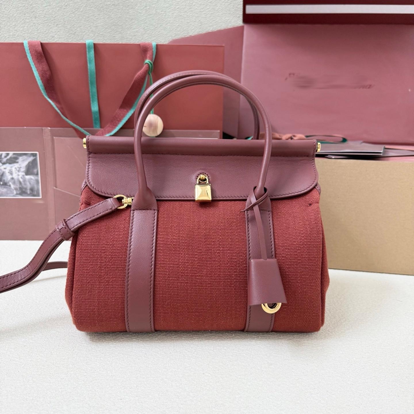 LP 紅色布 LOOM 25小號手提包