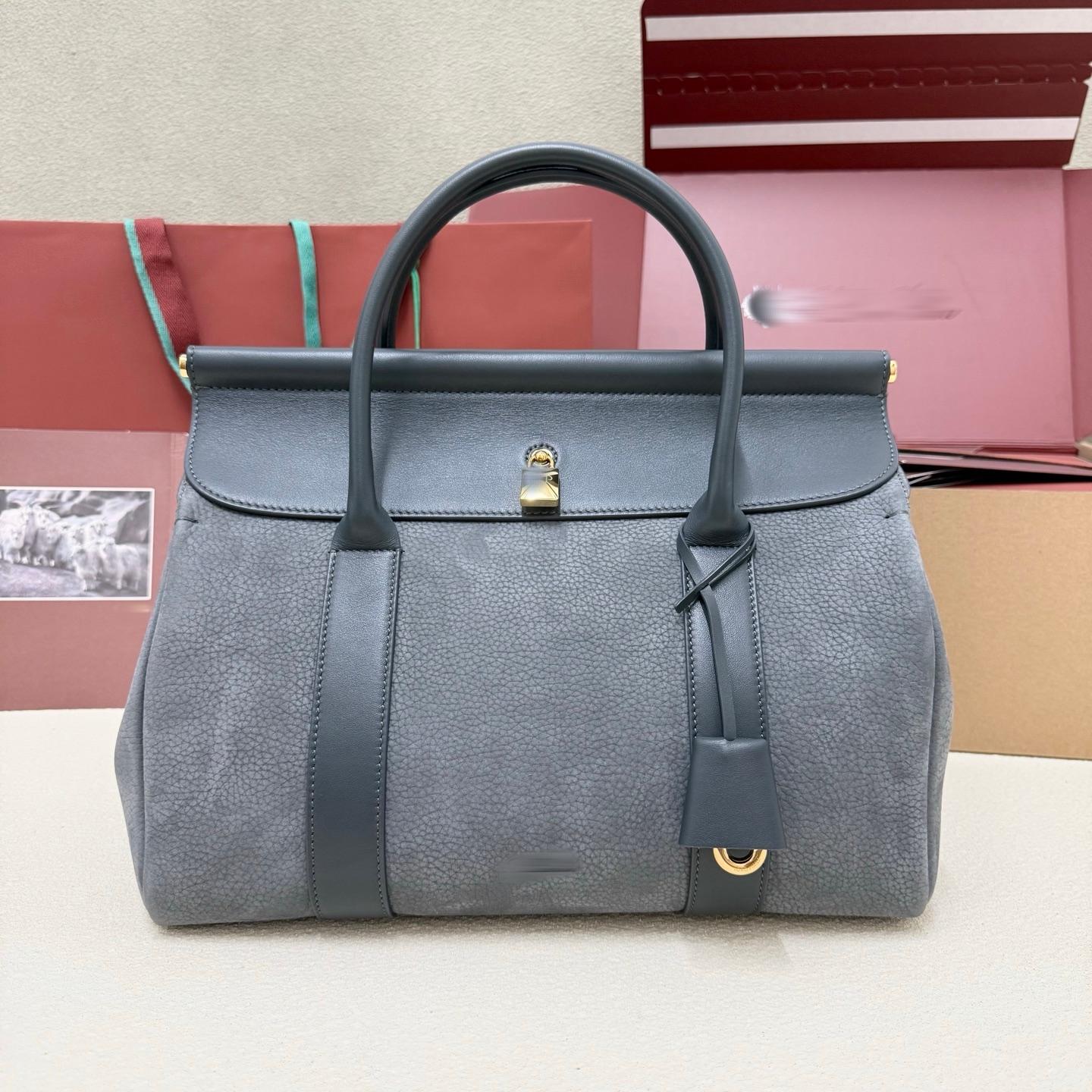 LP 藍綠色 LOOM 32中號手提包