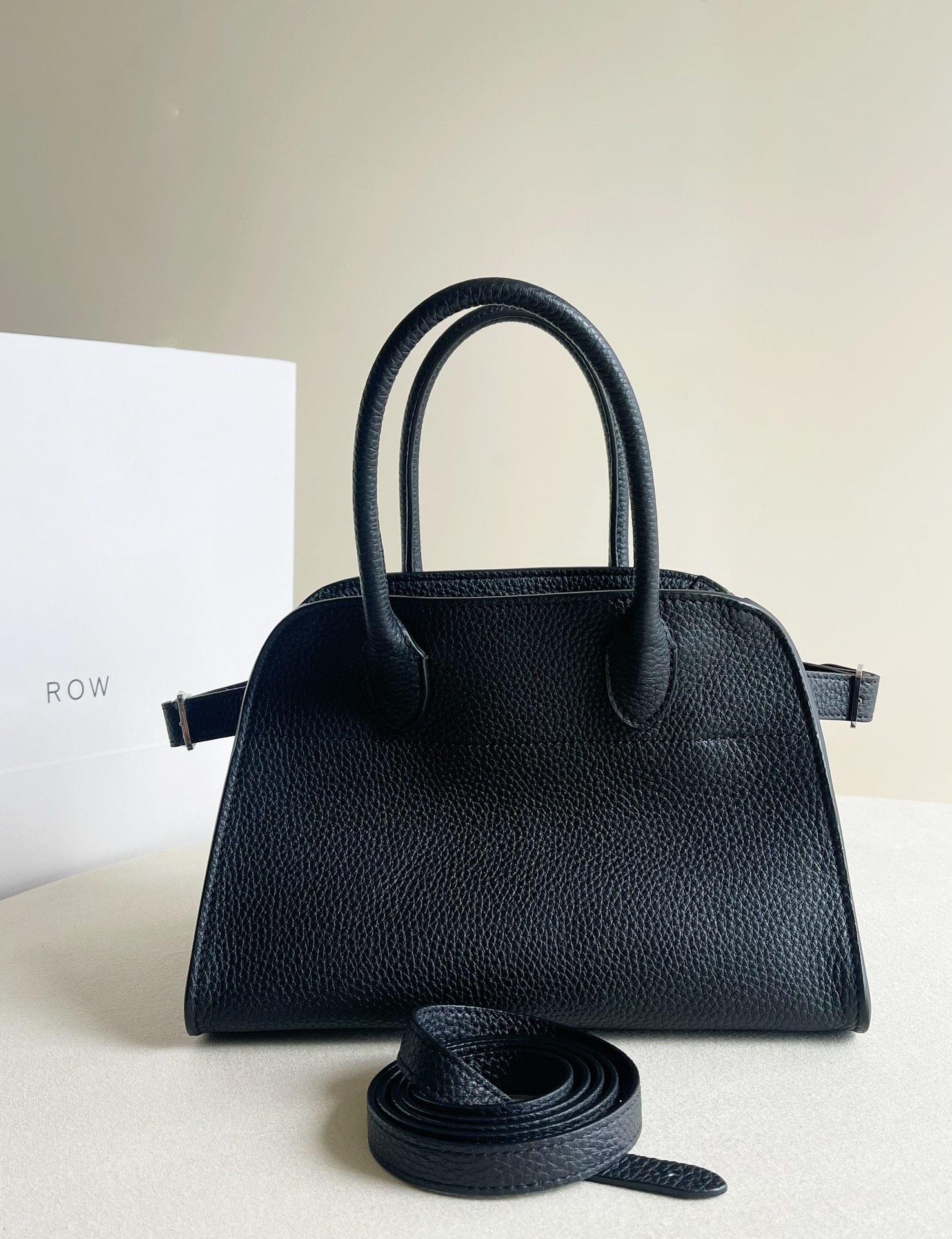 Row Margaux10 小號 荔枝紋 黑色