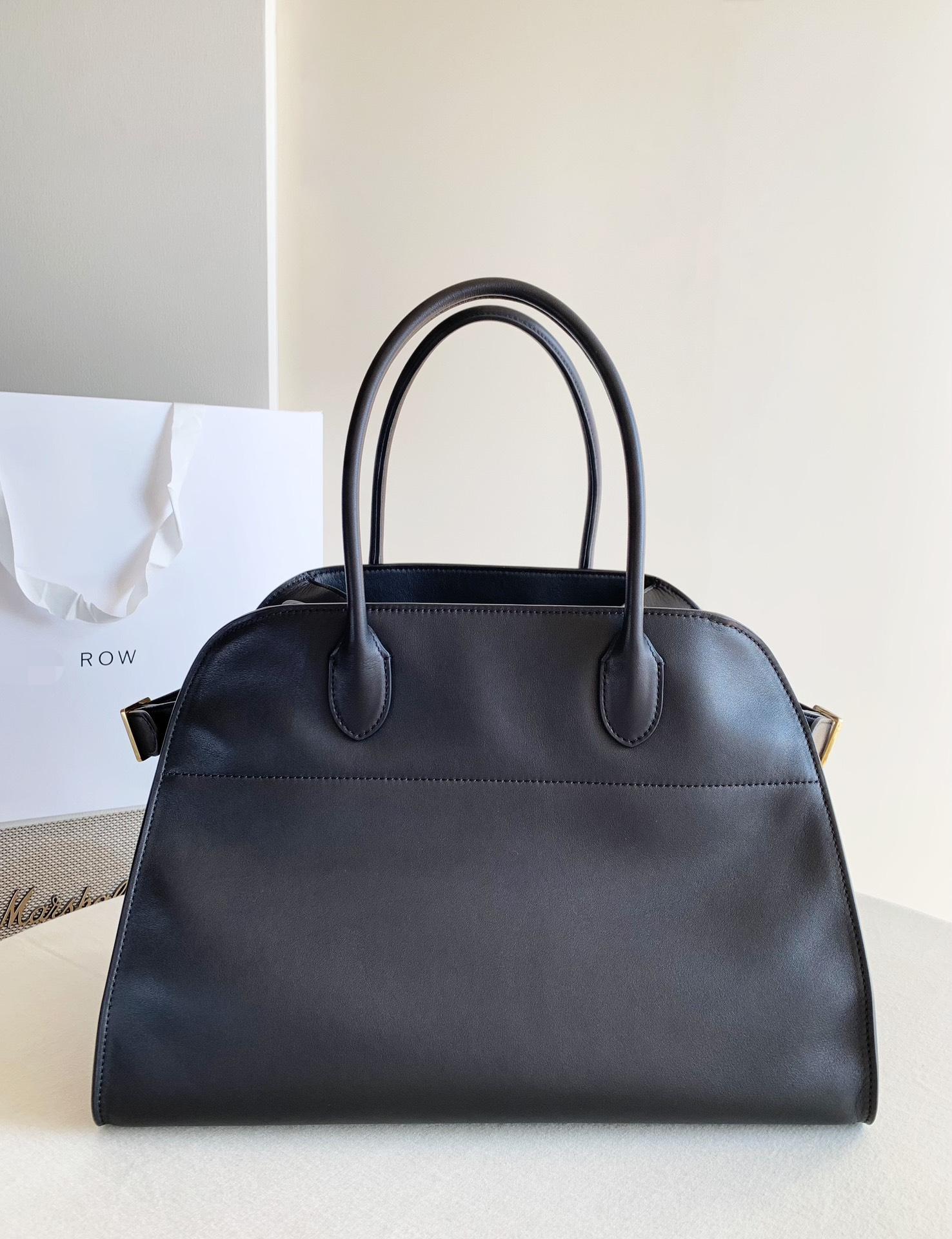 Row Margaux15 大號 馬鞍皮 黑色