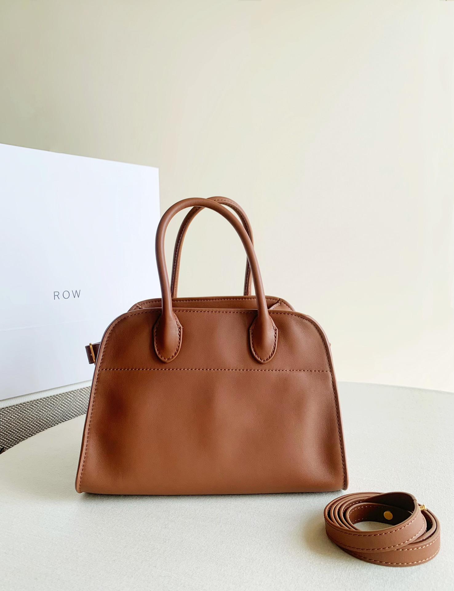 Row Margaux10 小號 馬鞍皮 金棕色