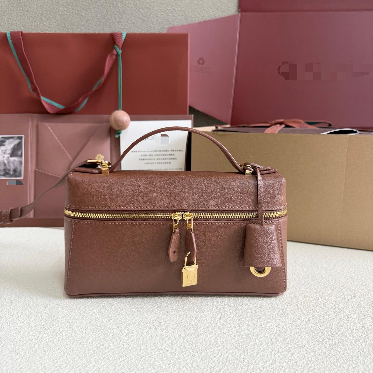LP23 焦棕色小掌紋 Extra Bag